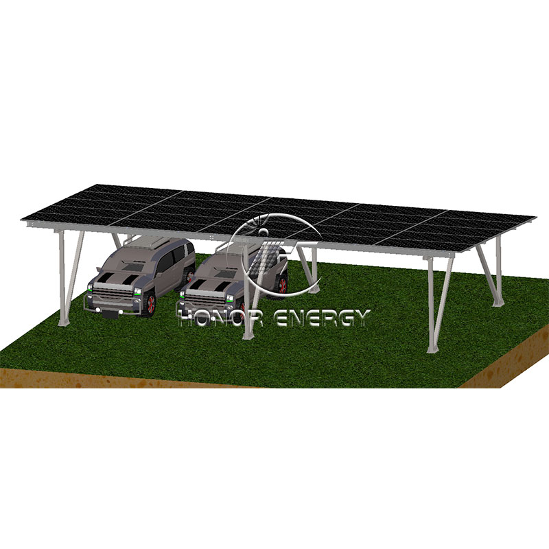 स्टील डब्ल्यू प्रकार सौर carport माउन्ट