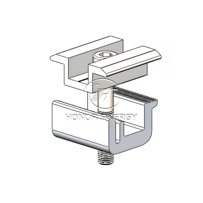 कुनै ड्रिल सौर मध्य क्ल्याम्प छैन